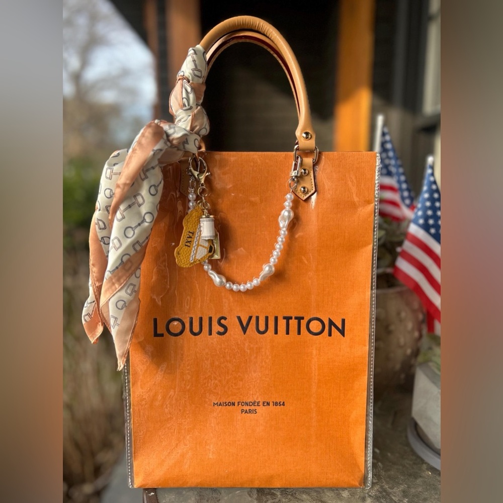 Louis Vuitton shopping tote handbag handmade